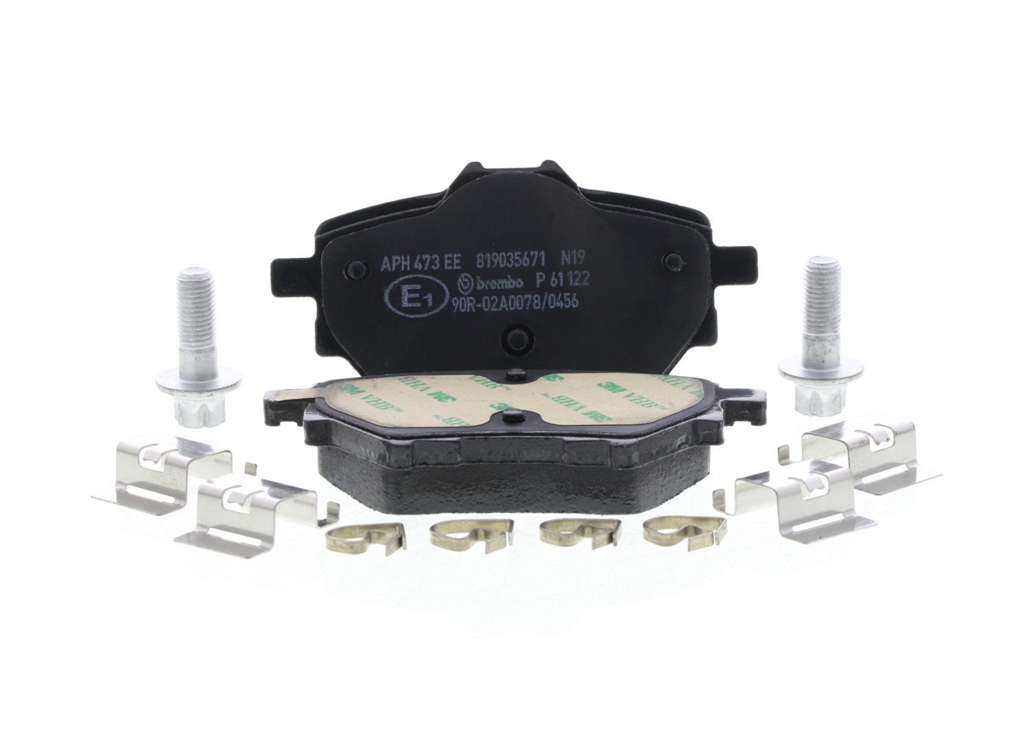 Jeu de 4 plaquettes de frein BREMBO P 61 122