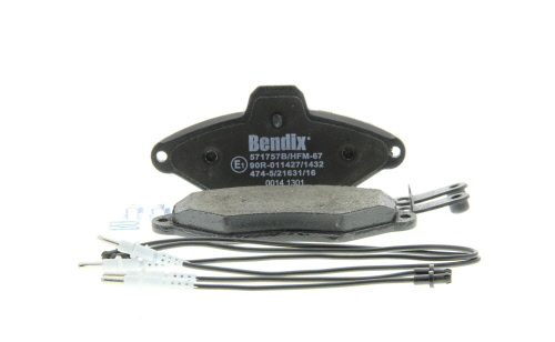 Jeu de 4 plaquettes de frein BENDIX 571757B