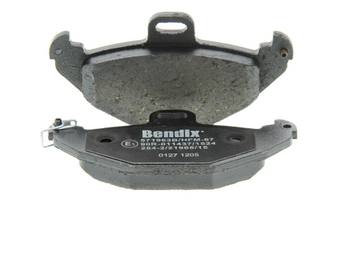Jeu de 4 plaquettes de frein BENDIX 571963B