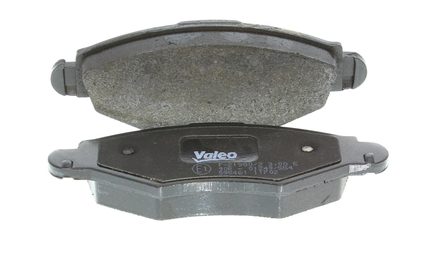 Jeu de 4 plaquettes de frein VALEO 598461