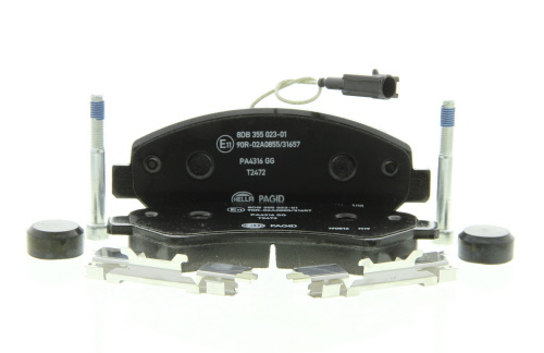 Jeu de 4 plaquettes de frein HELLA 8DB 355 023-011