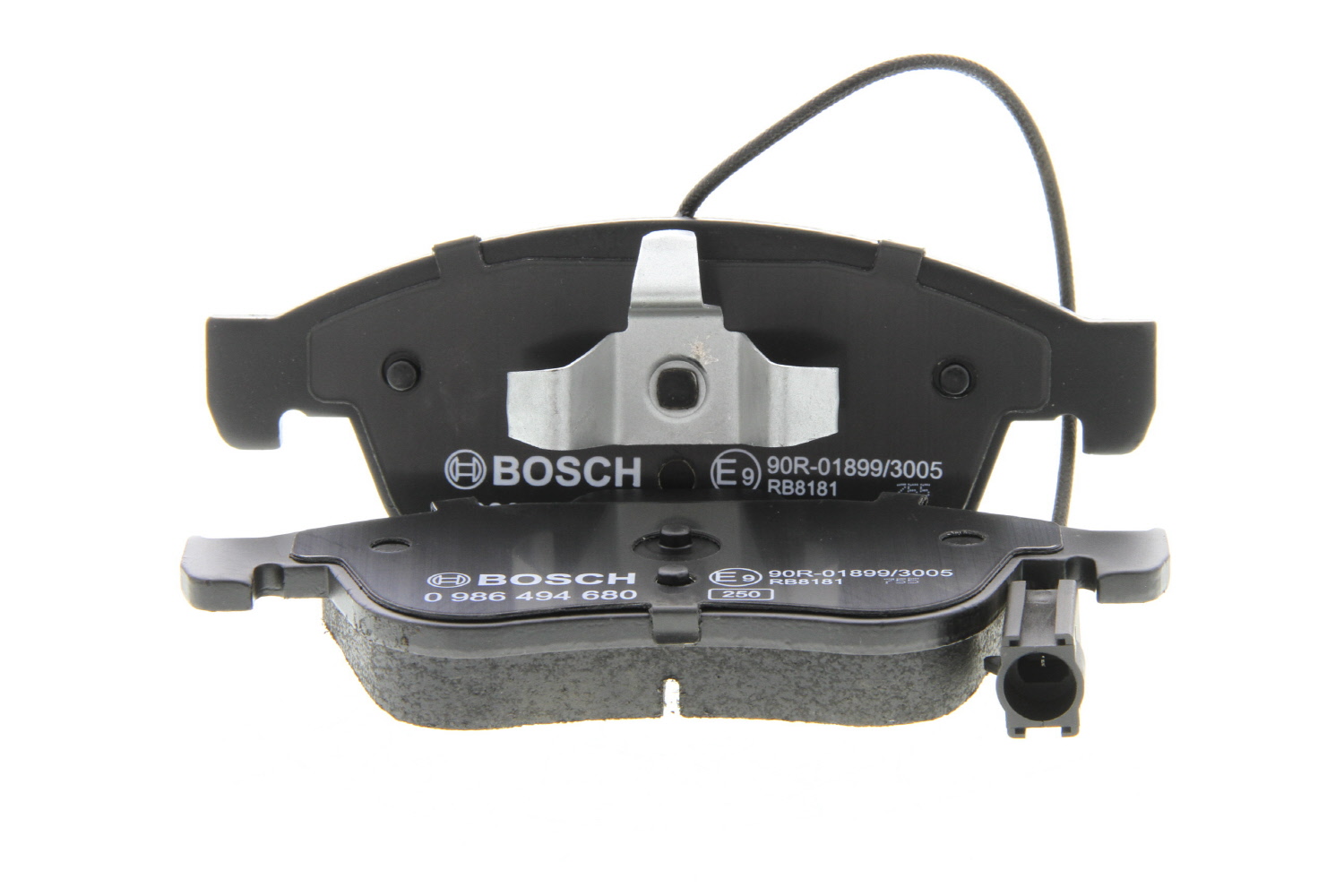 Jeu de 4 plaquettes de frein BOSCH 0 986 494 680