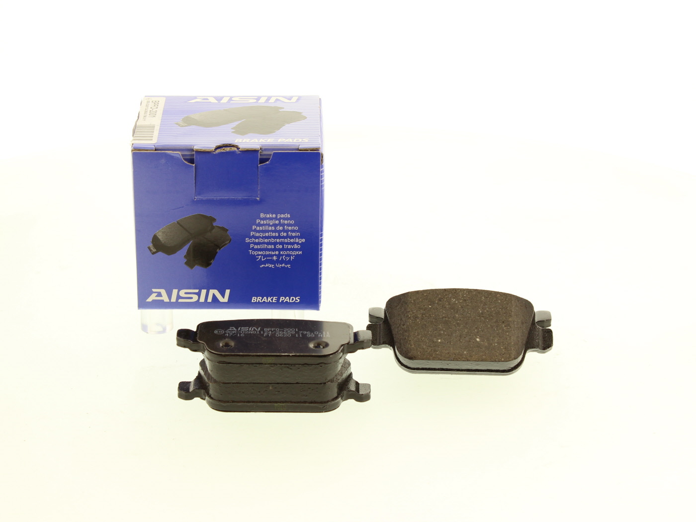 Jeu de 4 plaquettes de frein AISIN ref. BPFO-2001