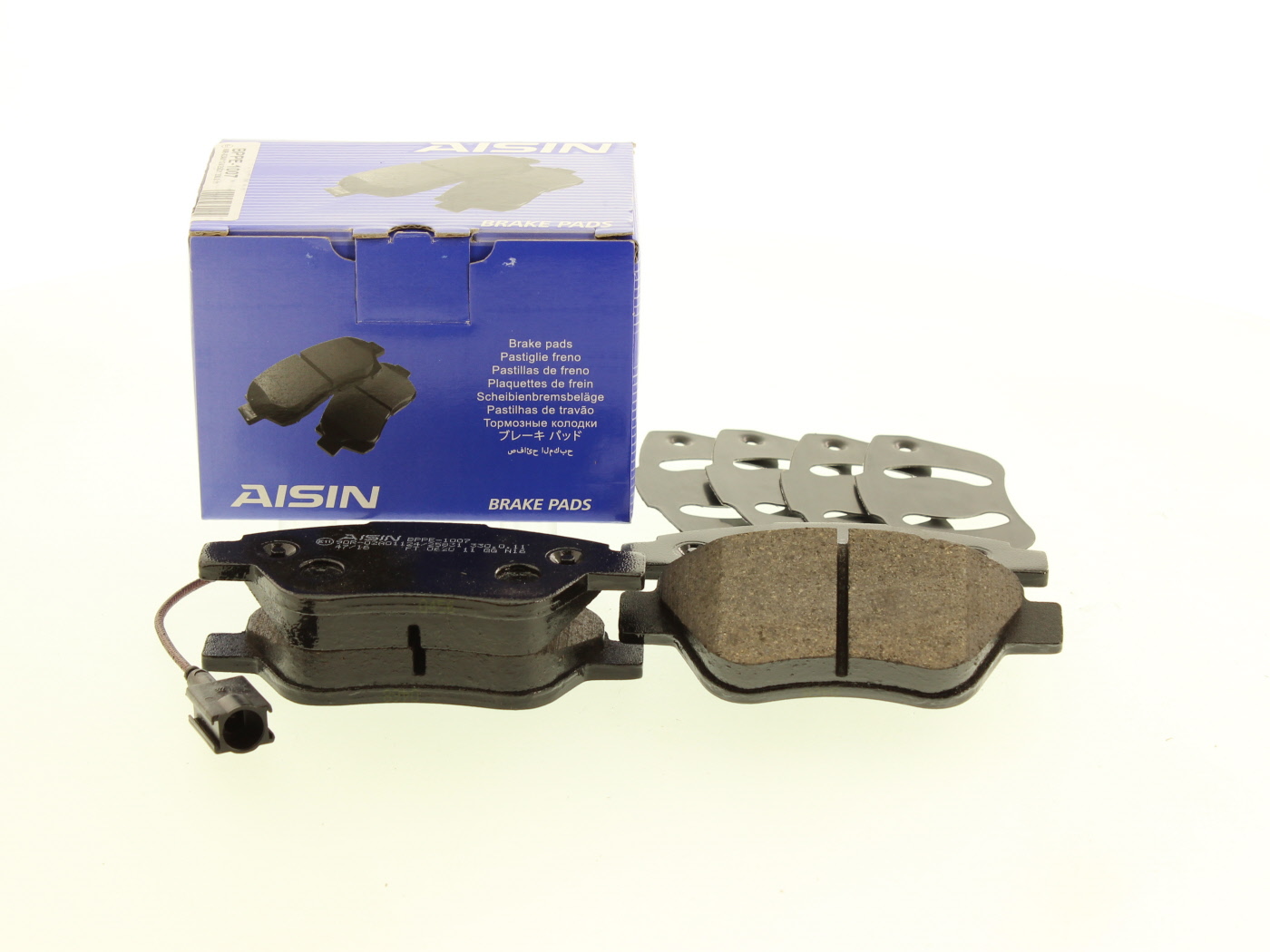 Jeu de 4 plaquettes de frein AISIN ref. BPPE-1007