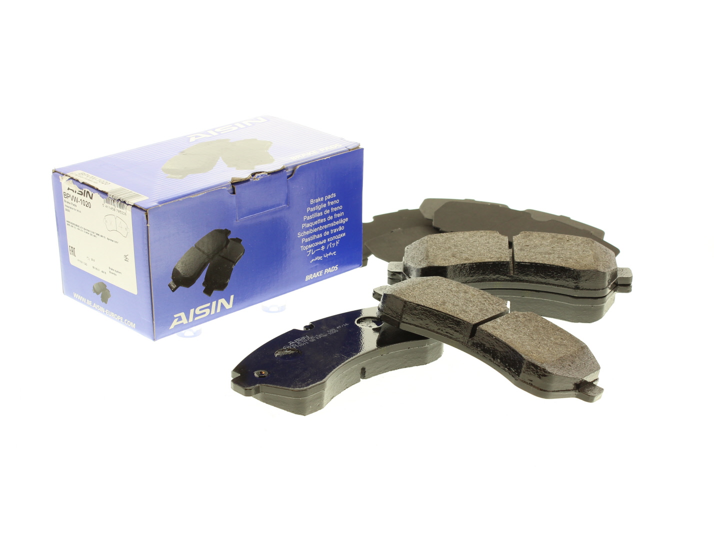 Jeu de 4 plaquettes de frein AISIN ref. BPVW-1020