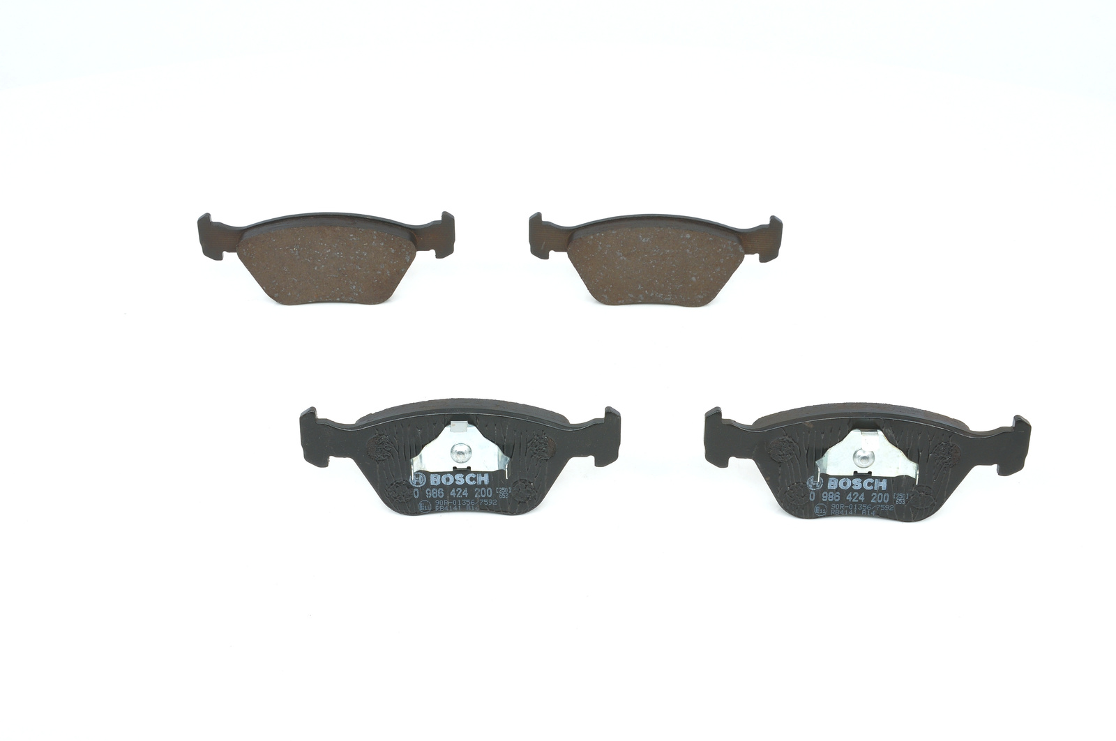 Jeu de 4 plaquettes de frein BOSCH ref. 0 986 424 200