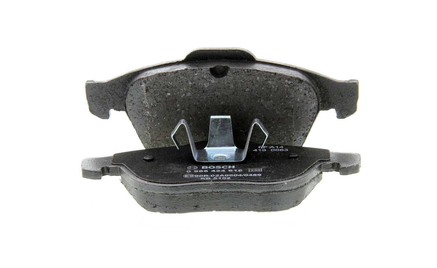 Jeu de 4 plaquettes de frein BOSCH 0 986 424 616