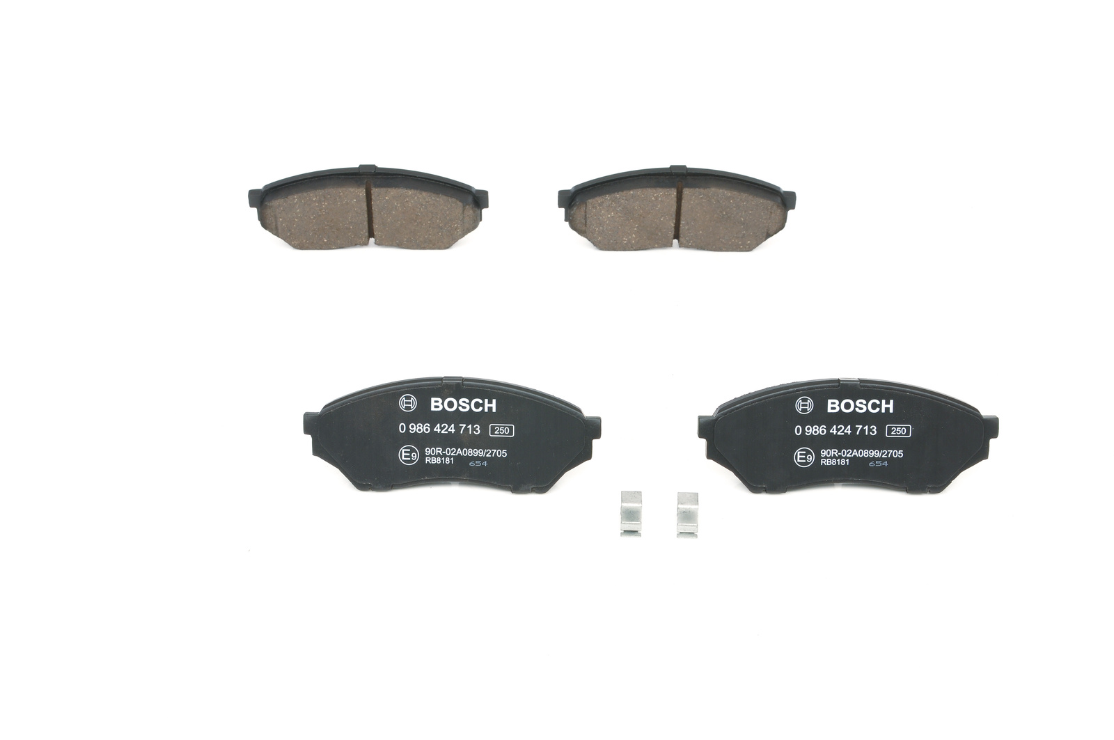 Jeu de 4 plaquettes de frein BOSCH ref. 0 986 424 713
