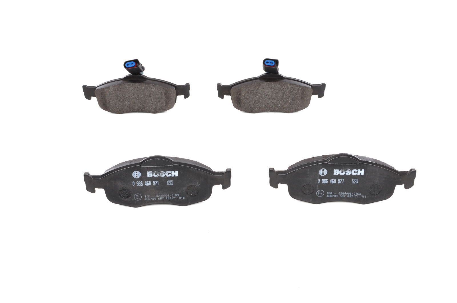 Jeu de 4 plaquettes de frein BOSCH ref. 0 986 460 971