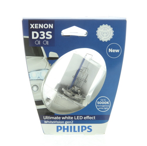Ampoule Xénon PHILIPS 1 ✕ D3S - ref. 42403WHV2S1