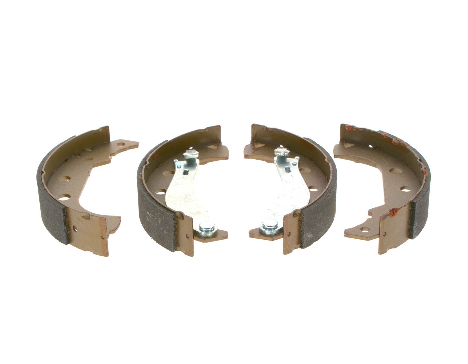 Jeu de 4 mâchoires de frein (Garniture de frein à tambour) BOSCH 0 986 487 629
