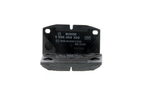 Jeu de 4 plaquettes de frein BOSCH 0 986 493 390