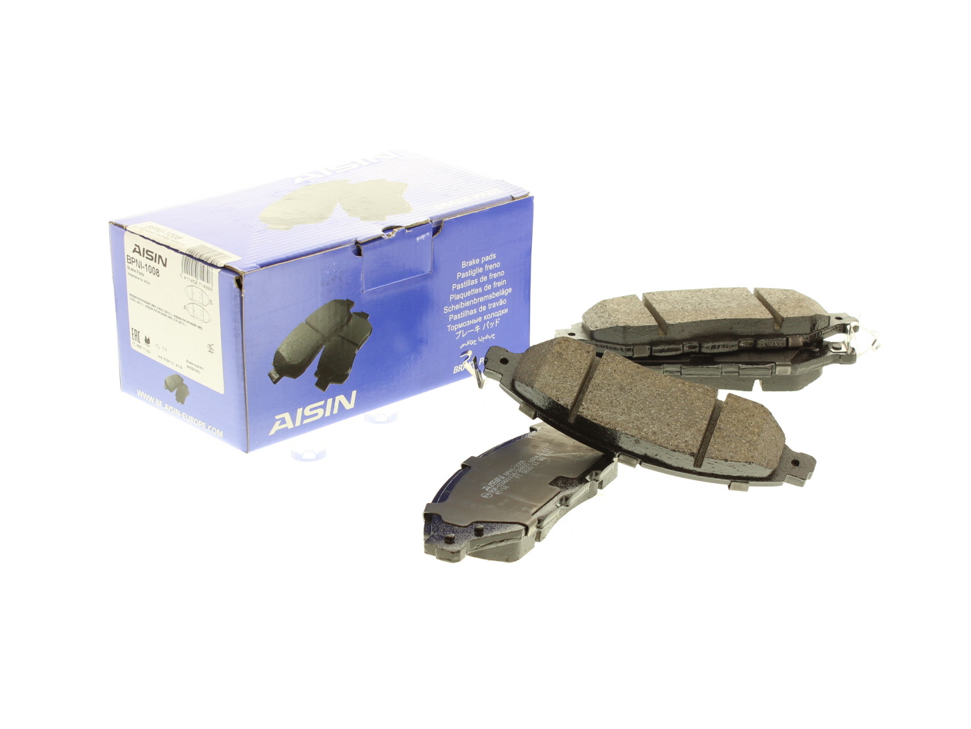 Jeu de 4 plaquettes de frein AISIN ref. BPNI-1008