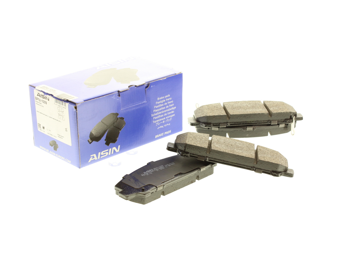 Jeu de 4 plaquettes de frein AISIN ref. BPNI-1009