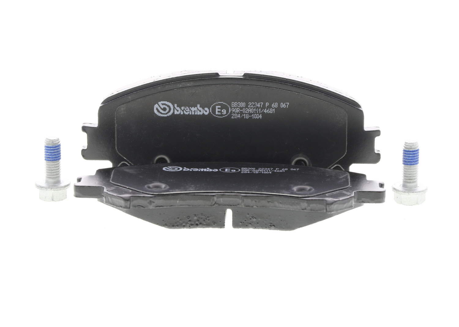 Jeu de 4 plaquettes de frein BREMBO P 68 067