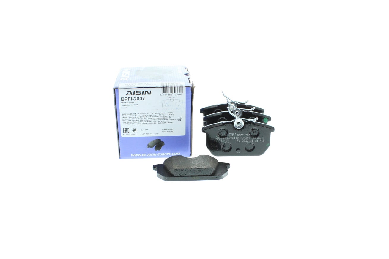 Jeu de 4 plaquettes de frein AISIN ref. BPFI-2007