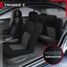 Mossa Housses de siège adaptées pour Renault Twingo I, II, III (1993-2019)  - Housse Siege Voiture universelles - Couverture Siege - PG-2