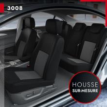 Set: tapis velours + housses de siege confectionnees sur mesure pour Peugeot  3008 SUV (2009-2016) – Elegance P-1