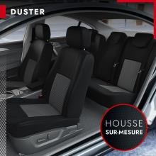 XENITE Housse Siege Voiture pour Dacia Duster Duster 2 Duster 1 Duster S  Logan Sandero S 2000-2023, Ensembles de Housses de Siège sur Mesure Tuning  Voiture Interieur Accessoire,Black : : Auto et Moto