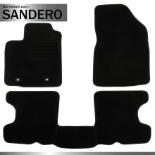 Tapis de sol de voiture en cuir imperméable pour Dacia Sandero