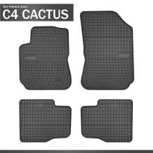 Tapis en caoutchouc sur mesure pour Citroën C4 Cactus à partir de 2014 (4  pièces + clips de montage) AUTOSTYLE GL0128 – Topwagen