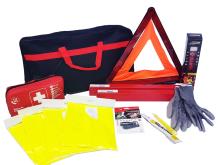 Kit de sécurité automobile : triangle, gilet, éthylotests, triangle et gilet  jaune pour voiture 
