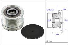 Poulie Roue Libre Alternateur ContiTech AP9010 - Compatible Mercedes Classe C, E, ML, Viano, Etc.