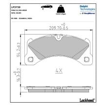 Kit De Réparation Plaquettes De Frein AVANT Pour Porsche Macan 95B - Réf: 95B698151E