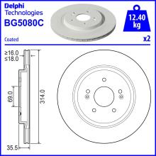 DELPHI BG5080C