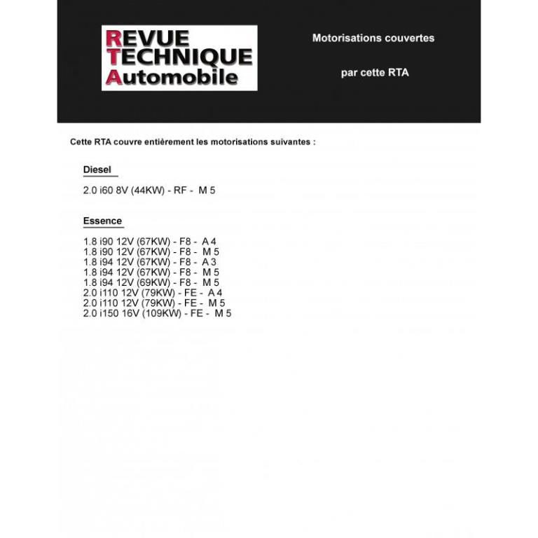 Revue technique auto (Rta) ETAI RTA 528.2 MAZDA 626 ESSENCE ET DIESEL (88-91) - ref. 11861