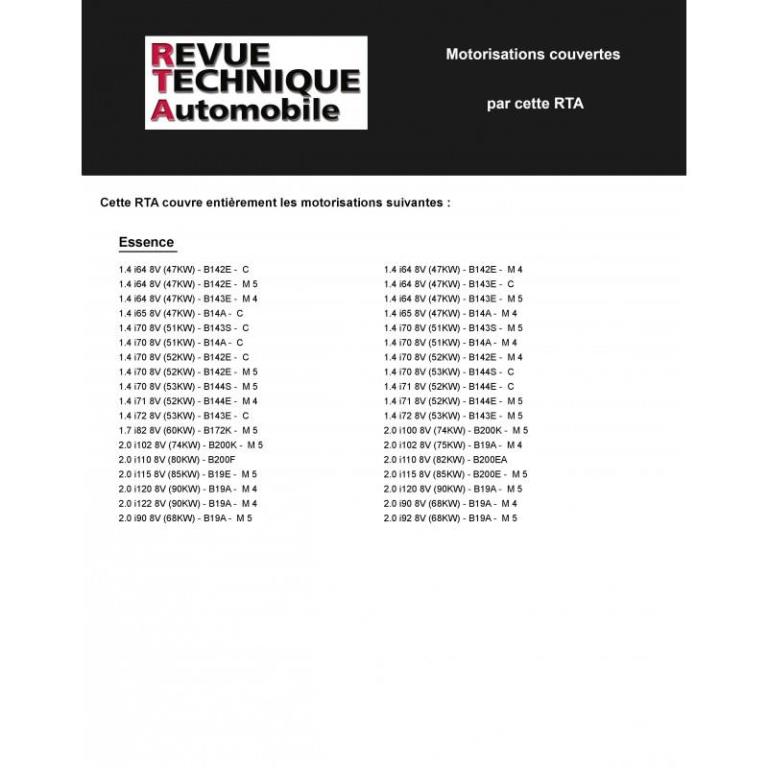 Revue technique auto (Rta) ETAI RTA 416.6 VOLVO 340-343-345 ET 360 ESSENCE 76-91 - ref. 12438