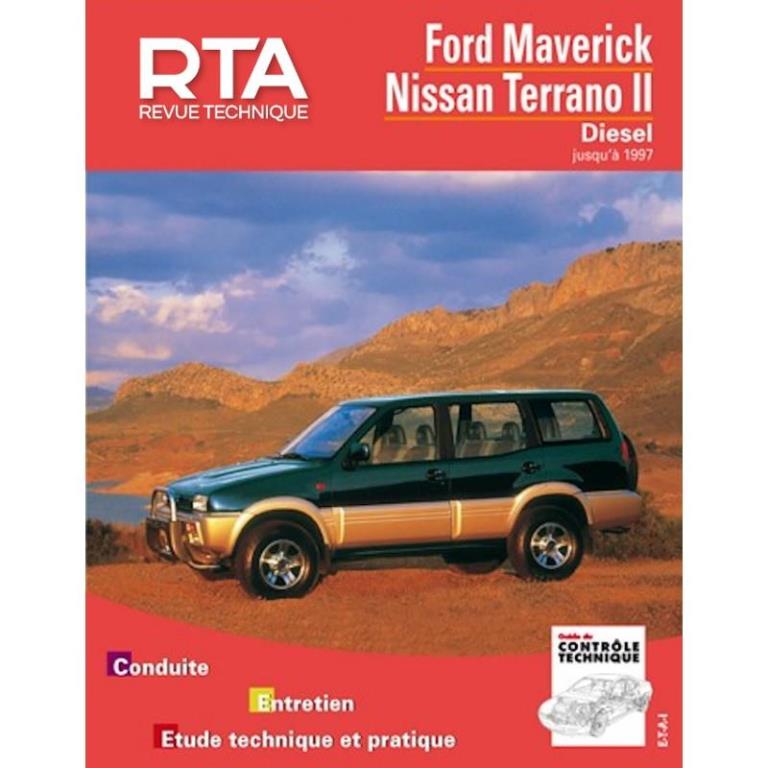 Revue technique auto (Rta) ETAI RTA 586.1 FORD MAVERICK/NISSAN TERRANO II DIESEL - ref. 13445