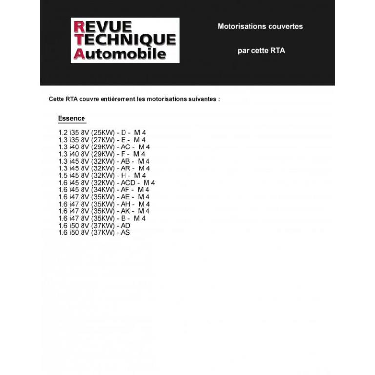 Revue technique auto (Rta) ETAI RTA 317.4 VW COCCINELLE ET UTILITAIRES 68-77 - ref. 13773