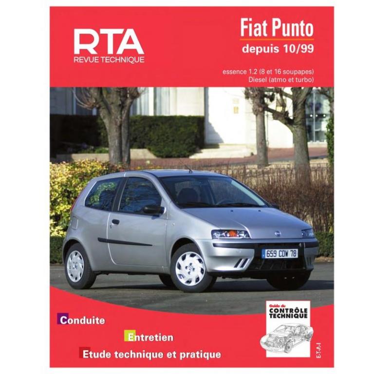 Revue technique auto (Rta) ETAI RTA 739.1 FIAT PUNTO ESSENCE ET DIESEL DEPUIS 10/99 - ref. 18475