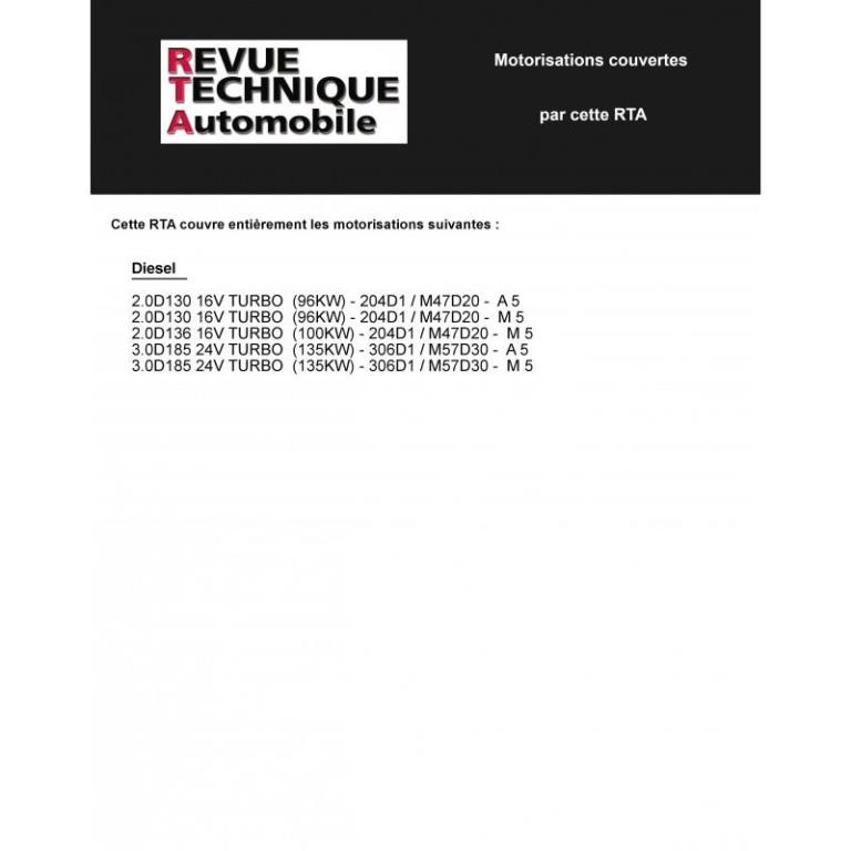 Revue technique auto (Rta) ETAI RTA 645.1 BMW 320/330 DIESEL - ref. 18855