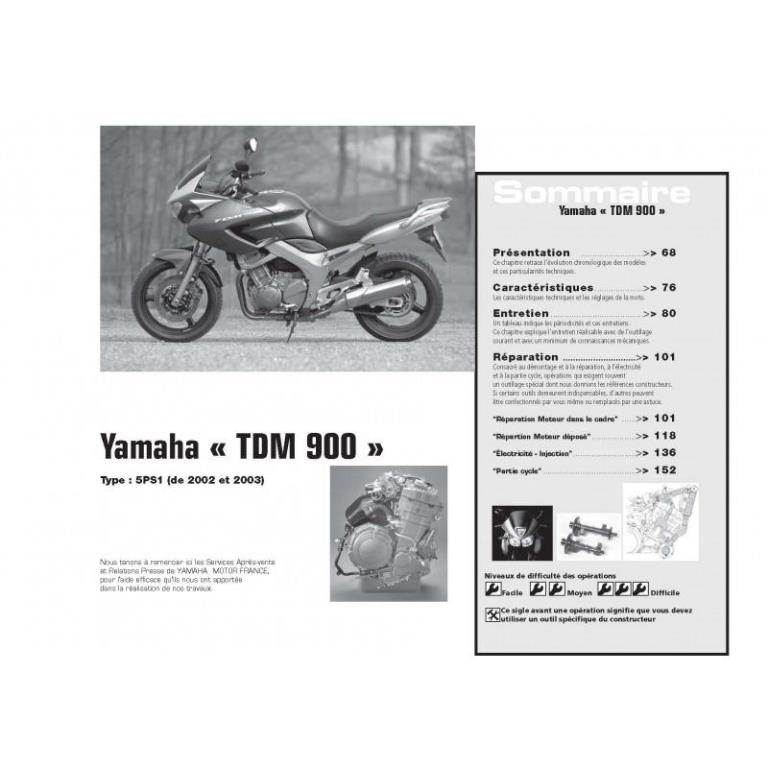 Revue technique moto ETAI RMT 130.1 SUZUKI VL125 INTRUDER (2000 à 2003) et YAMAHA TDM900 (2002 à 2003) - ref. 19111
