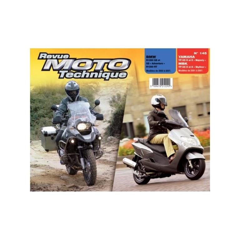 Revue technique moto ETAI RMT 145.1 BMW R1200 (2003 à 2007) et YAMAHA/MBK YP125 (2001 à 2007) - ref. 21527