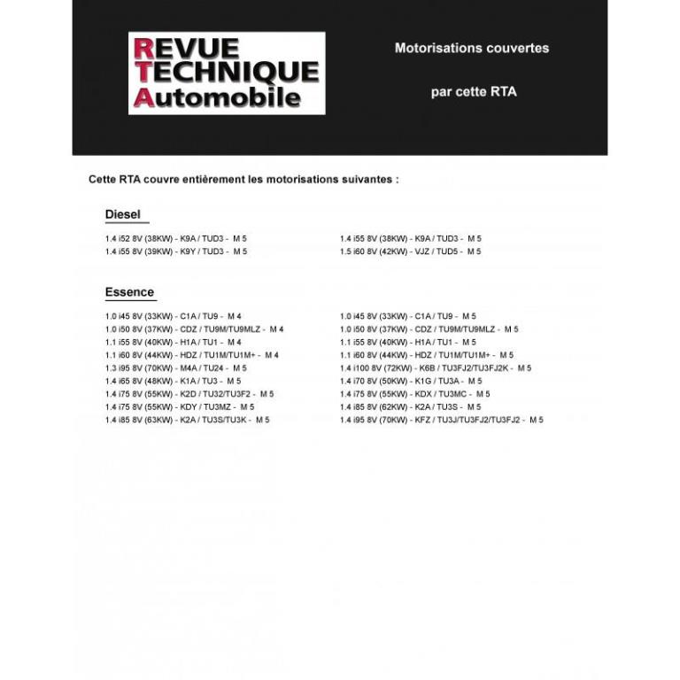 Revue technique auto (Rta) ETAI RTA 100.1 CITROEN AX ESSENCE ET DIESEL - ref. 21690