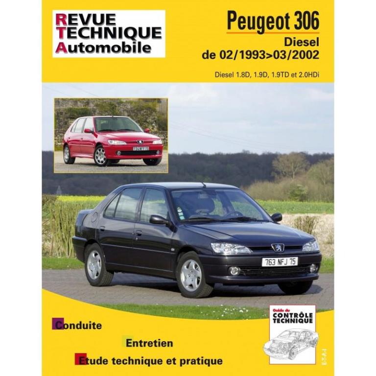 Revue technique auto (Rta) ETAI RTA 114.1 PEUGEOT 306 DIESEL - ref. 22903