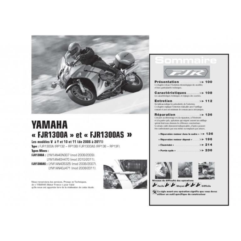 Revue technique moto ETAI RMT 162 HONDA PCX 125 (2010 et 2011) et YAMAHA FJR 1300 (2006 à 2011) - ref. 24066