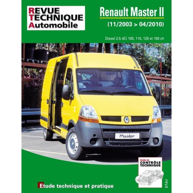 Revue technique auto ETAI RTA B760 RENAULT MASTER II PHASE2 2.5DCI  11/03>04/10 - ref. 24284 au meilleur prix - Oscaro