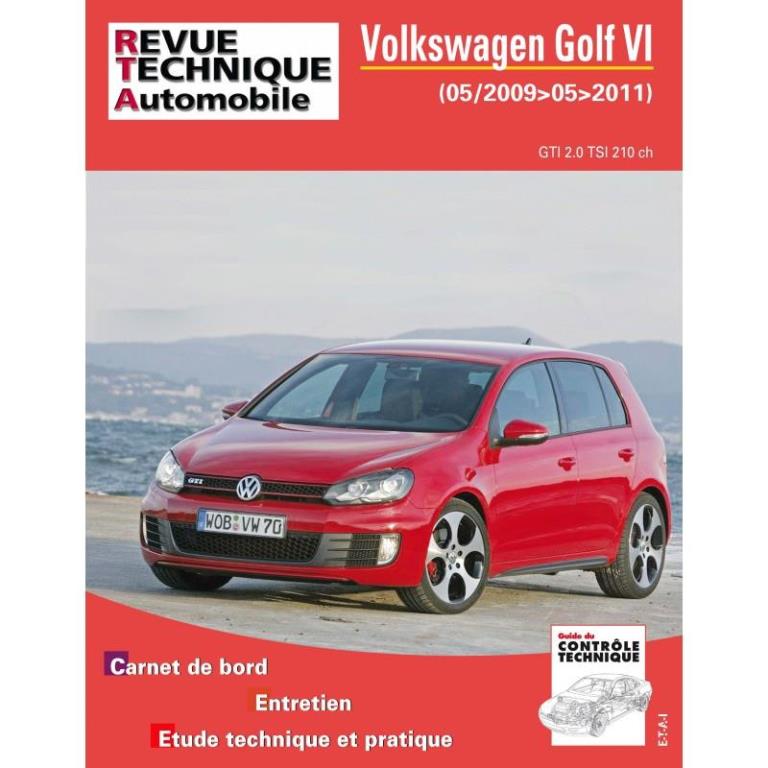Revue technique auto (Rta) ETAI RTA HS 009.1 VOLKSWAGEN GOLF VI 2.0 GTI MOTEUR CCZB - ref. 24708