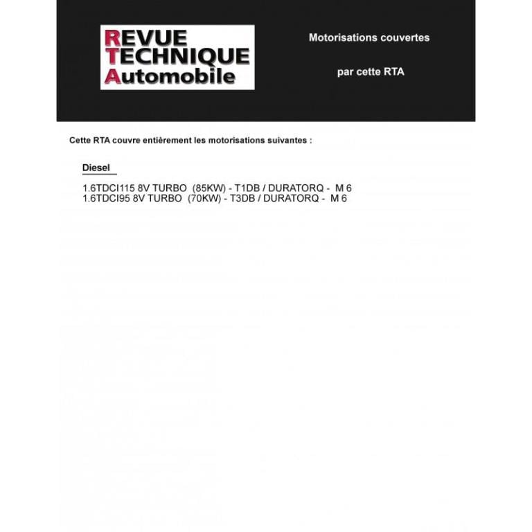 Revue technique auto (Rta) ETAI FORD FOCUS III 1.6 TDCI 95/115 CH BVM6 - ref. 24746
