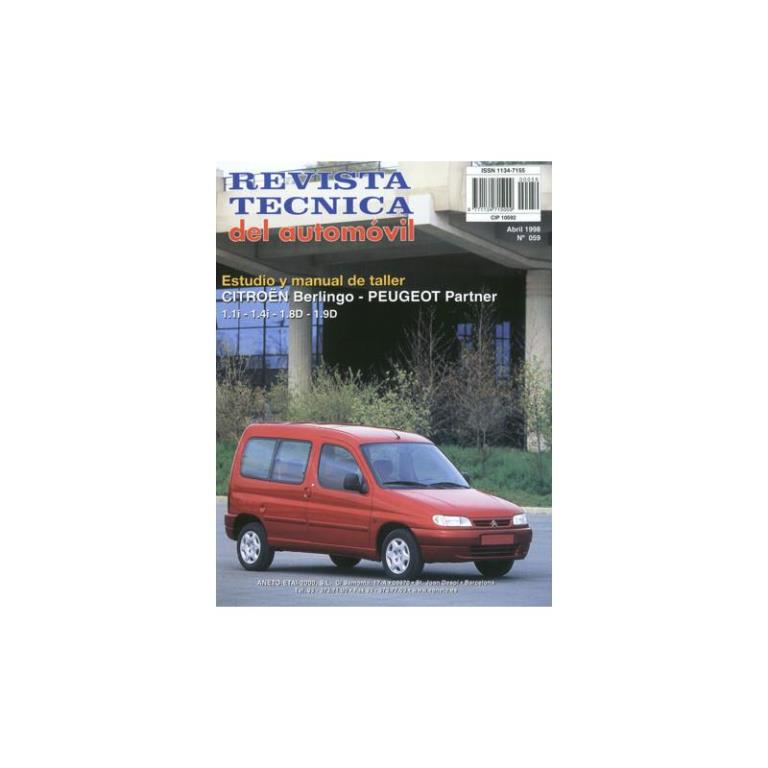 Revista Técnica del Automóvil ETAI Documentación técnica RTA 59 CITROEN BERLINGO II FASE 2 (2012 -2015) - ref. 25057