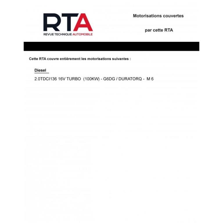 Revue technique auto (Rta) ETAI RTA 799 FORD Kuga 03/2008 à 12/2012 2.0 TDCi 136 ch - ref. 25917