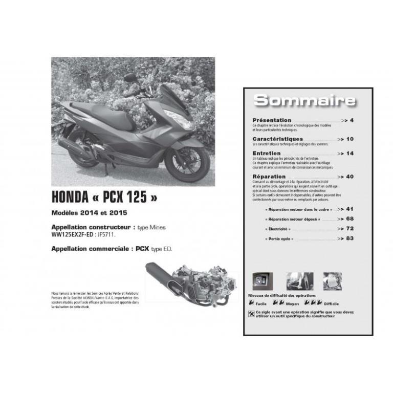 Revue technique moto ETAI RMT 178 KAWASAKI Z1000 (2014 à 2015) et HONDA PCX125 (2014 à 2015) - ref. 25920
