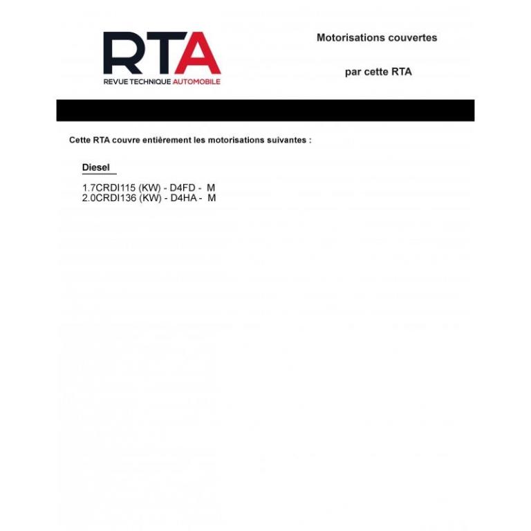Revue technique auto (Rta) ETAI RTA 827 HYUNDAI IX35 BREAK 5P Phase 2 2013-03->- - ref. 27207
