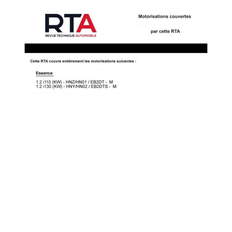 Revue technique auto (Rta) ETAI RTA 833 PEUGEOT 308 II PHASE 1 (2014 à 2017) - ref. 27792