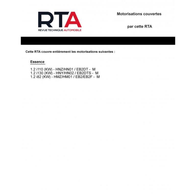 Revue technique auto (Rta) ETAI RTA 835 PEUGEOT 2008 I PHASE 1 (2013 à 2017) - ref. 27794
