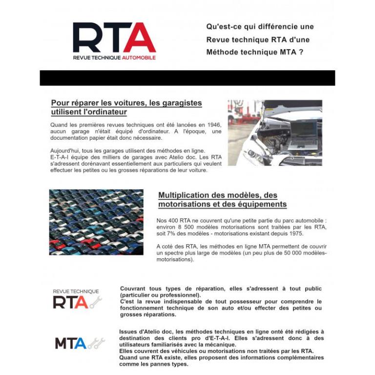 Revue technique auto (Rta) ETAI RTA 838 VOLKSWAGEN POLO V (6R) phase 1 (2009 à 2014) - Essence - ref. 27797